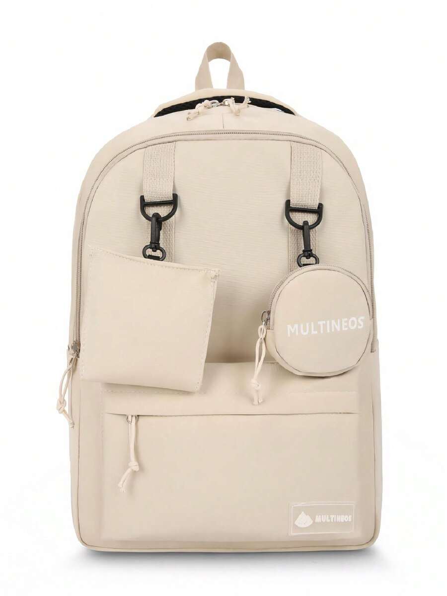 T60 Women Functional Backpacks - 米色 - 查看 1