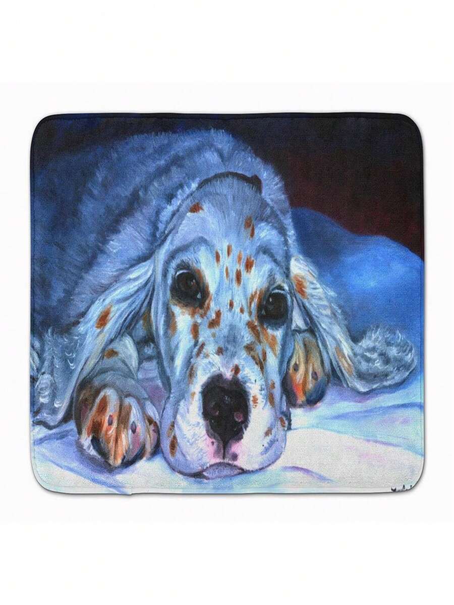 English Setter Pup Machine Washable Memory Foam Mat - 彩色 - 查看 1