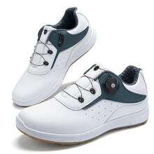 Women Professional Golf Shoes Comfortable Spikeless Outdoor Golf Shoes Waterproof Training Sneakers For Women - 綠色 - 查看 2