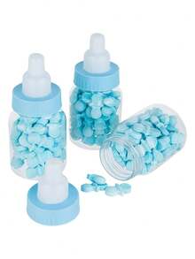 12 piezas, Cajas de dulces con forma de botella de leche, perfectas para bodas, cumpleaños, recuerdos de fiestas y regalos | Contenedores de plástico acrílico transparente y lindos para dulces - Multicolor - Ver 2