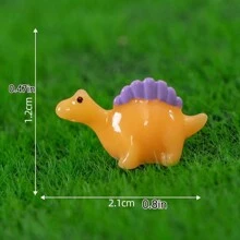Solid Color Jurassic Dinosaur Model Resin Material Miniature Small Dinosaur Figures Triceratops, Pterosaur, Tyrannosaurus Rex Desktop Room Decoration. Beautifully Colored Dinosaur As Small Gift Or Reward For Children, And Mini Landscape. - Multicolor - View 12