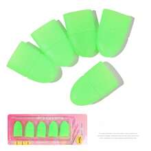 1套新美甲工具，包括卸甲水、UV膠、指甲矽膠卸除盖和手套（5件） - 彩色 - 查看 10