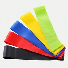 5 Cái/bộ Dây kháng lực tập Yoga với vòng cao su, Huấn luyện viên sức đề kháng khi tập thể dục để làm săn chắc và săn chắc cơ mông, Dây kháng lực đàn hồi cho bài tập Yoga - Nhiều màu - Xem 4