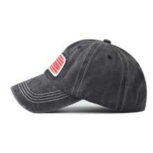 2 Pack American Flag Hat For Men Women, Patriotic USA Hat Vintage Embroidery Adjustable Baseball Cap  Outdoor Activities - ĐEN ĐỎ - Xem 4