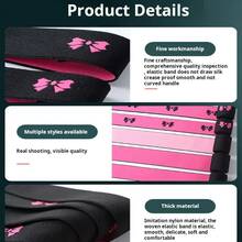 Edge Melt Band With Ear Protector For Lace Wigs Elastic BandWith Logo Personalized For Laying Lace Edge Hair Band - Hot Pink - View 7