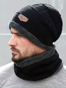 Men Hat Set - 黑色 - 查看 1