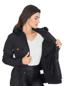 Women Jackets - 黑色 - 查看 3