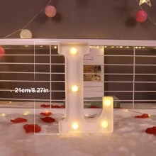 1 Peça Luz de Letra de LED, Cenário de Proposta Romântica Surpresa, Presente de Natal, Decoração Central, Adequado para Decoração de Aniversário/Casamento/Aniversário/Dia dos Namorados/Halloween/Natal/Ano Novo 2025, Presente de Aniversário e Feriado Perfeito para Família, Decoração de Quarto, Decoração de Festa, Branco (Baterias Não Incluídas)