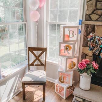 1 Balloon Box With 26 Letters For Color Selection, Used For DIY Custom Name, Birthday Party Background Decoration, Newborn Shower Decoration, Gender Display Decoration Blocks, Christmas