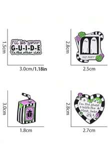 1pc, Halloween Zinc Alloy Cute Ghost Brooch, Fashionable And Exquisite Gift Badge Brooch, Suitable For Decorating Clothing, Bag Accessories Jewelry Costume Accessories Bag Charms Office Accessories