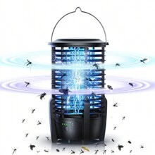 Mosquito Killer Lamp Fly Bug Insect Repellent Zapper UV Light Trap - Black - View 1