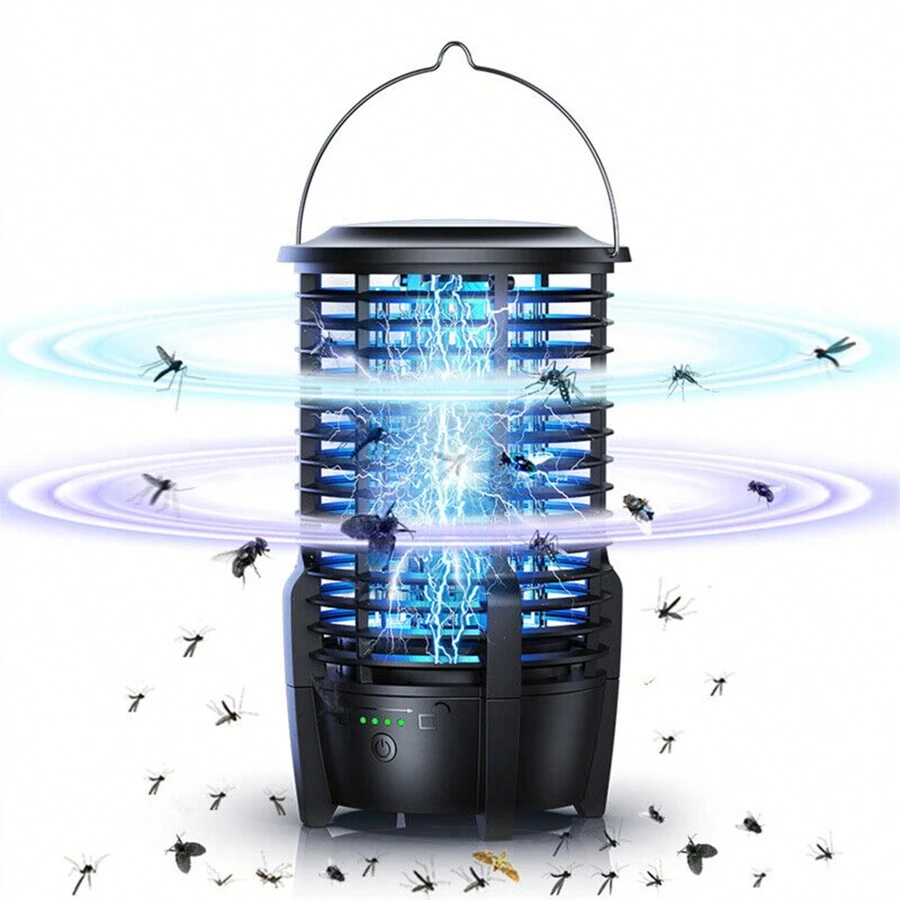 Mosquito Killer Lamp Fly Bug Insect Repellent Zapper UV Light Trap - Black - View 1