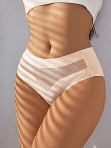 1 Máy Tính Gợi Cảm Quần Short Trần Vải Siêu Mỏng Siêu Mềm Quần Đùi Thoáng Khí Thấm Hút Mồ Hôi Quần Ren Tam Giác Quần Lót Hàng Ngày - Màu be - Xem 6