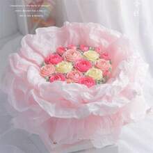 10 hojas/paquete de papel de seda de 50x66cm para empaquetado de flores, material de papel para regalos de ropa, fiesta de cumpleaños de bodas, manualidades hechas a mano y decoraciones de envoltorio - Multicolor - Ver 9