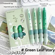 可愛卡通可擦Gel筆—柔軟握把，可擴展0.5mm點，黑色墨水的Kawaii女孩文具，非常適合學校和辦公室用品 - 彩色 - 查看 1