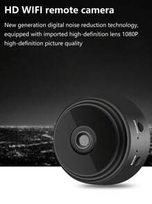 Cámara IP inalámbrica WiFi HD 1080P, cámara de  WiFi inalámbrica con vista remota - Negro - Ver 6