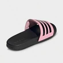 Men's Adidas Adilette Comfort Slide Sandals - JH6606-681/True Pink/Black/Black - View 5