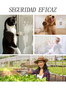 1 Pieza mosquitera para ventana antimosquitos interior pantalla de ventana cortina malla para puerta a prueba de insectos cocina de verano casa protector - Negro - Ver 9