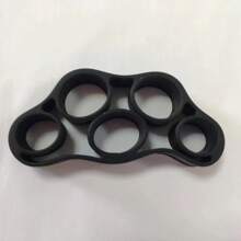 7pcs/Set Portable Grip Strengthener, Unisex Adult Gym Home Office Fitness Training, Anti-Slip Multi-Resistance Adjustable Silent Grip Exerciser Gym Accessories - Black - View 6