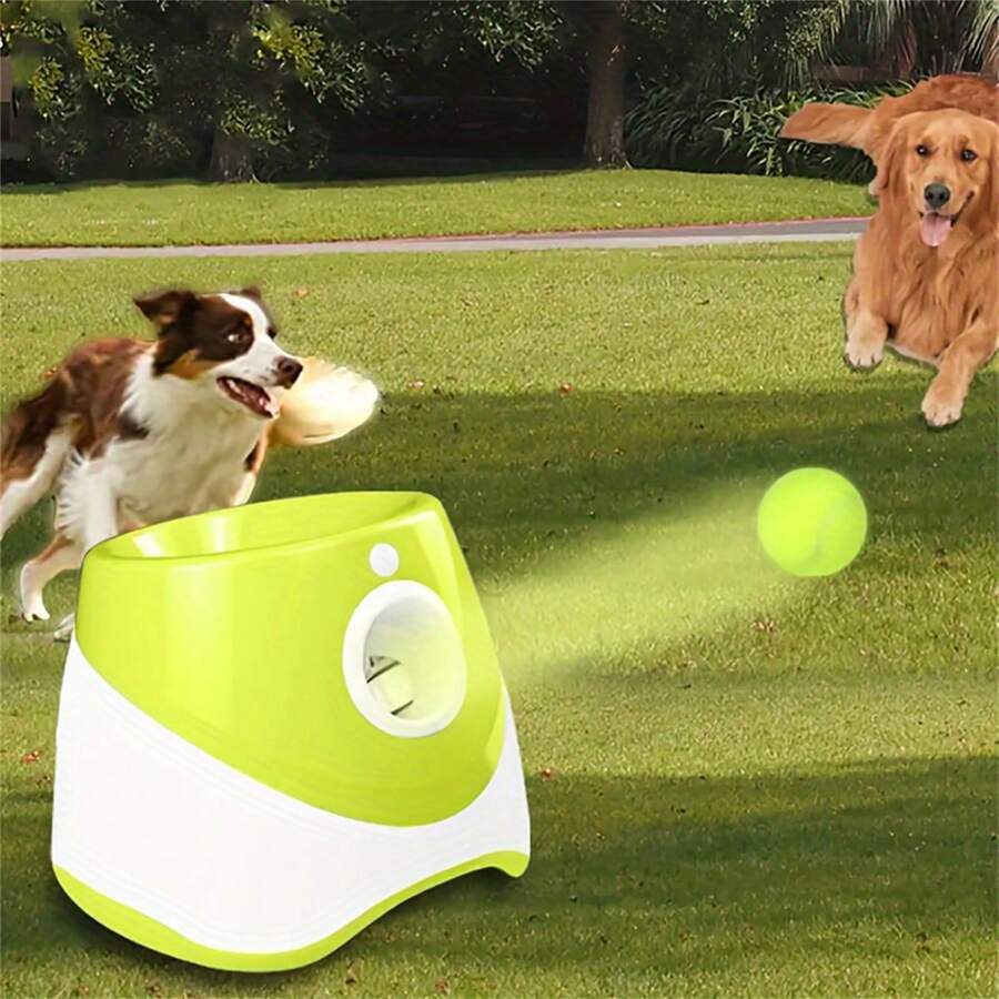 Automatic Dog Ball Launcher Training Machine With 3 Balls, Outdoor 3