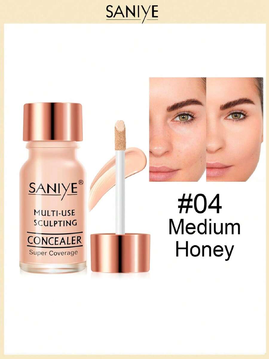 SANIYE corrector líquido R1186 De Textura Ligera A Prueba De Sudor ,Corrector De Imperfecciones