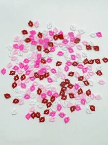 200颗5.5-8.5毫米可爱迷你卡哇伊DIY糖果甜唇树脂平底凸面宝石，女士美甲装饰切片，美甲饰品配件，美甲用品，美甲宝石 - 彩色 - 查看 5