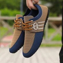 Summer Men's Driving Loafers, Breathable Canvas Shoes For Men, Korean Casual Work Loafers