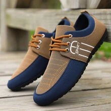 Summer Men's Driving Loafers, Breathable Canvas Shoes For Men, Korean Casual Work Loafers
