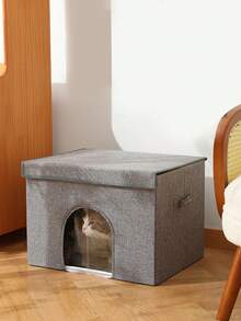 可摺疊鋁箔冰垫冷卻貓屋，50*40*35cm，適用於16kg以下的寵物，有三種顏色可選 - 彩色 - 查看 6