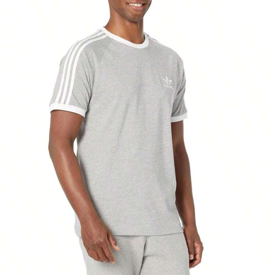 Adidas 徽标运动鞋 - 中灰色石楠花 - 查看 1