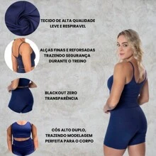 Women Sports Sets - Màu xanh hải quân - Xem 2