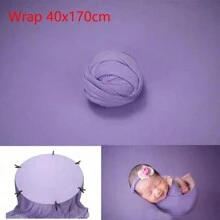 150X170cm 新生儿摄影道具背景布套装柔软面料摄影棚配件婴儿摆姿架毯子弹力布婴儿沐浴家庭装饰礼物婴儿沐浴复活节礼物适合女孩/男孩 - 彩色 - 查看 18