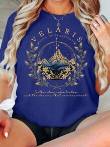 Women T-Shirts - 藍色 - 查看 2