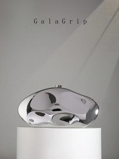 时尚奢华闪亮女士晚装手包，配有链条肩带，造型独特，适合肩背或斜挎，情人节约会礼物，非常适合派对婚礼舞会晚宴/宴会，搭配节日派对礼服晚礼服和亮片礼服，与新年服装完美搭配，与女士派对礼服完美搭配