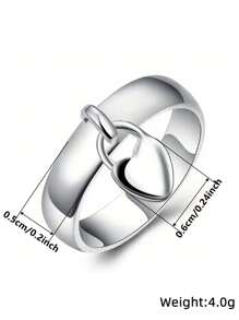 1 PC Elegant S925 Sterling Silver Rings Wedding Jewelry For Women Fine Jewelry