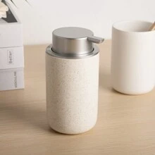 Dispensador de espuma - 1 pieza de dispensador de jabón manual de estilo simple con bomba de cerámica apto para champú, gel de ducha, jabón de manos, acondicionador, detergente de cocina, loción, adecuado para baño, hotel, hogar, cocina, fregadero, accesorios para el hogar (13.5oz/400ml) Artículos de cocina Accesorios de cocina Utensilios de cocina - Multicolor - Ver 4