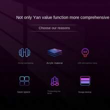 1pc 37cm Acrylic Monitor Stand Riser, Computer Screen Desk Shelf Organizer For Office