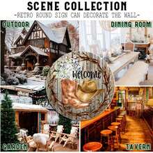 1入組 8x8英寸錫製畫板圓形金屬牌 Western Welcome花圈標誌裝飾廚房裝飾廚房功能貼紙家居裝飾酒店裝飾花園庭院裝飾酒吧裝飾房間裝飾牆面裝飾餐廳裝飾咖啡廳裝飾車庫裝飾農場裝飾20cm * 20cm - 多色4 - 查看 3