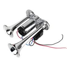 12V Super Loud Car Electric Horn With Air Compressor And Relay For Motorcycle Boat Truck 600dB Hooter Dual Trumpets Modification - one-size - View 7