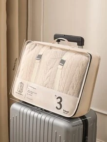 Travel Packing Organizer Bag For Suitcase, Clothes Storage Bag, Portable Underwear Organizer Bag, Multi-Functional And Large Capacity Travel Packing Organizer Set For Clothes, Shoes And Travel Accessories - Beige - View 12