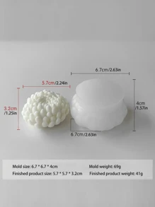 菊花硅胶模具，适用于香薰蜡烛 - 非常适合自制新娘礼盒、生日和婚礼纪念品，适用于家庭装饰、壁炉、客厅、中央装饰、办公室、节日礼物、情人节礼物