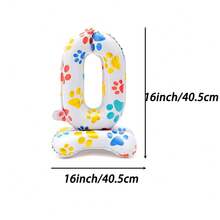 1入組16英吋立式數字鋁箔氣球，派對裝飾必備 - 16吋站立數字 9 - 查看 2