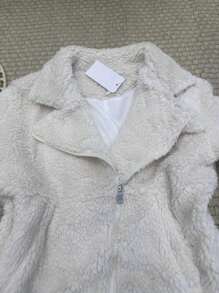 Women Coats - 白色 - 查看 4