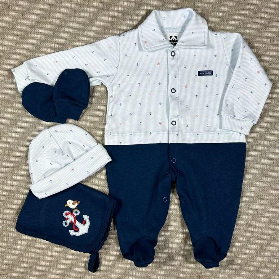 Espevitados Baby Girls Bodysuits - Màu xanh lam - Xem 1