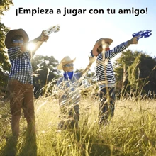 Set 2 Piezas De Pistola De Juguete 80 Balas De Espuma- 2 Gafas Protectoras- Pistola De Dardos Infantil Suave Color Rojo Y Naranja. - Azul - Ver 9