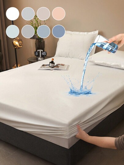 قطعة واحدة من ملاءات السرير المقاومة للماء ،أغطية السرير ، ملاءة مطاطية ،أغطية سرير صديقة للبشرة ،أغطية سرير ناعمة ومريحة لغرفة النوم ، غطاء مرتبة بلون واحد ، مادة واقية للمرتبة بالكامل ، ملاءة مطاطية للأسرة المفردة والكاملة والكينج والملكة ،واقية من الغبار ،(وسادة وكيس الوسادة غير مشمولين) ،قابلة للغسل في الغسالة ،هدية مثالية لعيد الفصح ،هدية عيد الاستقلال ،هدية عيد مثالية