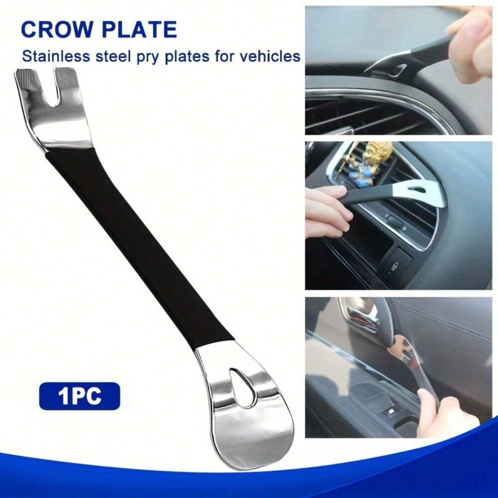 1pc, Stainless Steel Auto Trim Remover, Auto Door Panel Dashboard Radio Audio Navigation