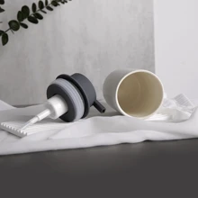 Dispensador de espuma - 1 pieza de dispensador de jabón manual de estilo simple con bomba de cerámica apto para champú, gel de ducha, jabón de manos, acondicionador, detergente de cocina, loción, adecuado para baño, hotel, hogar, cocina, fregadero, accesorios para el hogar (13.5oz/400ml) Artículos de cocina Accesorios de cocina Utensilios de cocina - Multicolor - Ver 9