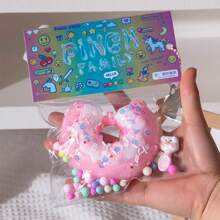 Juguete Squishy de donut para la reducción del estrés con bolsa de PVC - Multicolor - Ver 5