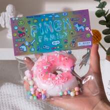 Juguete Squishy de donut para la reducción del estrés con bolsa de PVC - Multicolor - Ver 2